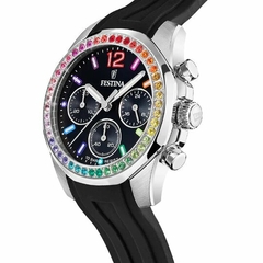 Reloj Festina Dama F20610.3 Rainbow sumergible malla de silicona cronógrafo con cubics en internet