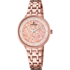 Reloj Festina F20384.2 para dama malla de acero cristales Swarovski