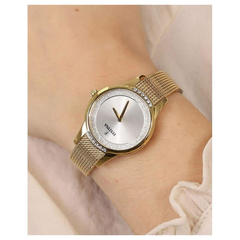 Reloj Festina F20495.1 Para Dama malla de metal tejido con cristales swarovski - comprar online
