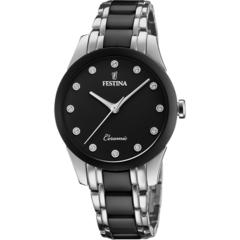 Reloj Festina F20499.3 para dama malla de metal y cerámica