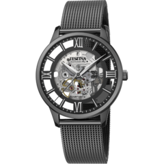 Reloj Festina F20535.1 Para Caballero Skeleton malla de metal tejido automatico - comprar online