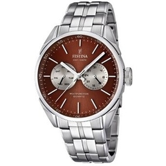 Reloj Festina F16630.6 para caballero malla de acero multifunción sumergible