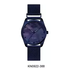 Reloj Knock Out KN0922-388 malla de metal tejido azul para dama