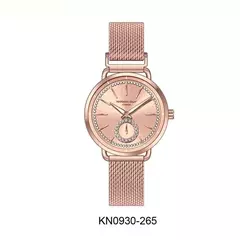 Reloj Knock Out KN0930-265 malla de metal tejido rose para dama