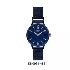 Reloj Knock Out KN0931-485 malla de metal tejido azul para dama