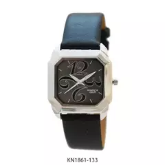 Reloj Knock Out KN1861-133 malla de cuero para dama negro