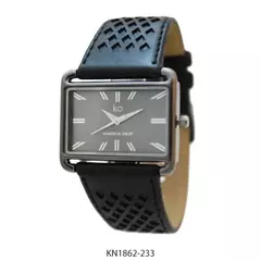 Reloj Knock Out KN1862-233 malla de cuero para dama negro