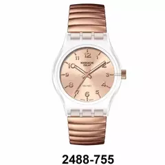 Reloj Knock Out KN2488-755 malla elastizable para dama Rosè