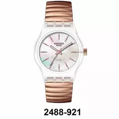 Reloj Knock Out KN2488-921 malla elastizable para dama Rosè