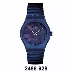 Reloj Knock Out KN2488-928 malla elastizable para dama Azul