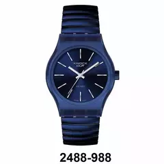 Reloj Knock Out KN2488-988 malla elastizable para dama Azul