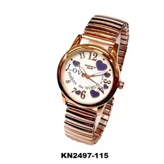 Reloj Knock Out KN2497-115 malla elastizable para dama Rosè