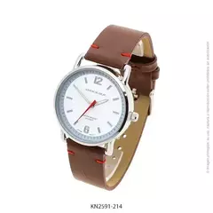 Reloj Knock Out KN2591-214 malla de cuero para dama marrón