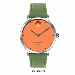 Reloj Knock Out KN2608-174 malla de cuero para dama verde