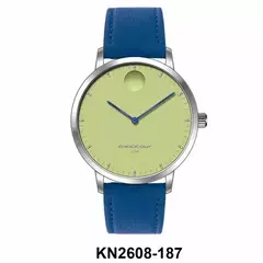 Reloj Knock Out KN2608-187 malla de cuero para dama azul