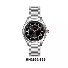 Reloj Knock Out KN2832-835 malla de metal plateado para mujer