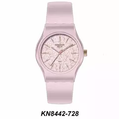 Reloj Knock Out KN8442-3 728 malla de caucho rosa para dama