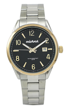 Reloj Mistral Reloj Mistral GMT-6930TT-01 malla de acero para caballero con calendario malla de acero para caballero con calendario - comprar online