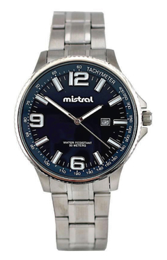 Reloj Mistral GSI-2219-02 malla de acero para caballero con calendario - comprar online