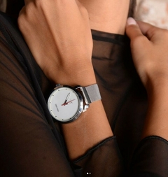 Reloj Ona Saez Polonia plateado malla tejida para Hombre - comprar online