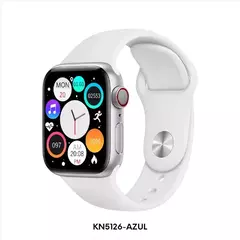 Reloj Smartwatch Knock Out KN5126 malla de silicona blanco unisex