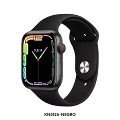 Reloj Smartwatch Knock Out KN5126 malla de silicona negra unisex