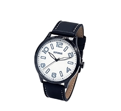 Reloj Stone ST1150NB Malla De Cuero Para Hombre