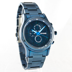 Reloj Stone ST1051AA Caballero Metal Azul Fondo Azul - comprar online