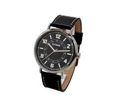 Reloj Stone ST1147N Malla De Cuero negro Para Hombre