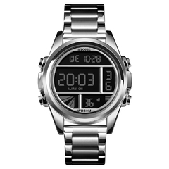 Reloj Stone ST1158PN digital malla de metal Plateado