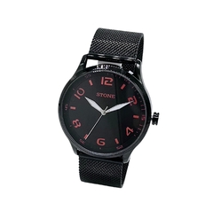 RELOJ STONE ST1166NJ PARA CABALLERO MALLA DE METAL TEJIDO NEGRO