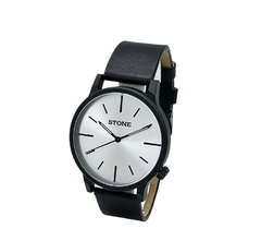 Reloj Stone ST1174NP Malla De Cuero negro Para Hombre