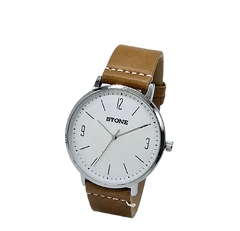 Reloj Stone ST1179MB Malla De Cuero marron Para Hombre