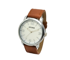 Reloj Stone ST1183MB Malla De Cuero marron Para Hombre