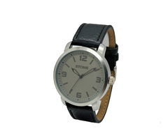 Reloj Stone ST1183NG Malla De Cuero negro Para Hombre