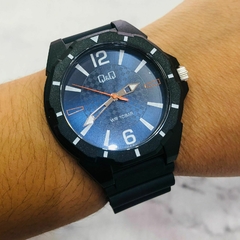 Reloj q&q negro best sale hombre