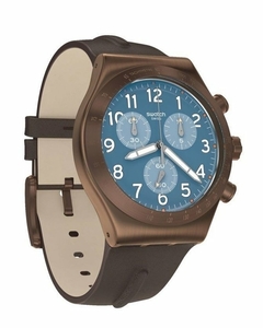 Reloj Swatch Core YVC100 Back To Copper para cabalero malla de cuero - comprar online