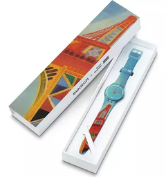 Imagen de Reloj Swatch GZ357 Pompidou Eiffel Tower, By Robert Delaunay para Mujer malla de Silicona