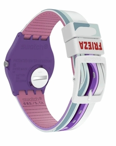Reloj Swatch GZ359 Dragonball Z Frieza X Swatch unisex malla de silicona - tienda online