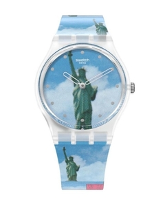 Reloj Swatch Gz351 Moma New York By Tadanori Yokoo para Mujer malla de Silicona en internet