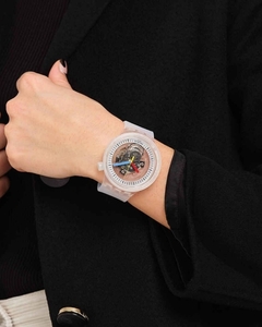 Reloj Swatch SB01K100 BIG BOLD Clear Clearly Bold Unisex de silicona