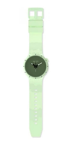 Imagen de Reloj Swatch SB03G100 Big Bold Bioceramic Forest Unisex malla de silicona verde