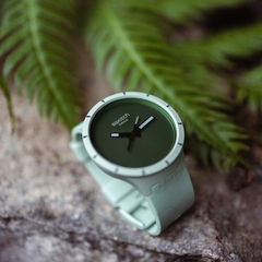 Reloj Swatch SB03G100 Big Bold Bioceramic Forest Unisex malla de silicona verde - comprar online