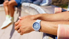 Reloj Swatch Sb03n100 C-Blue Big Bold Bioceramic Unisex de silicona - comprar online