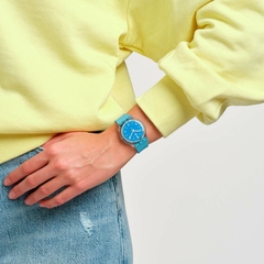 Reloj Swatch SO28S101 Turquoise Tonic malla de material biológico