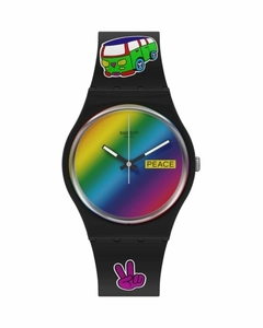 Reloj Swatch SO31B101 Bioceramic Flower Power Go With The 'Bow Unisex de silicona en internet