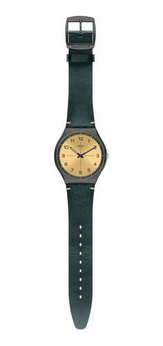 Reloj Swatch SS07M101 Trovalized para cabalero malla de cuero