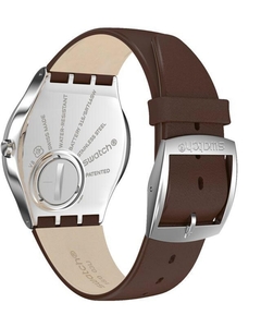 Reloj Swatch SS07S101 Skinwind para cabalero malla de cuero - BRAINE JOYAS Y RELOJES