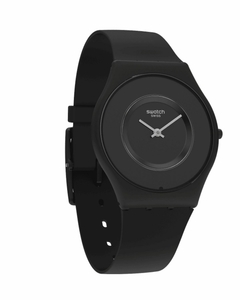 Reloj Swatch SS09B100 Skin Caricia Negra malla de silicona - tienda online