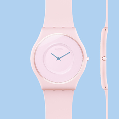 Reloj Swatch SS09P100 Skin Caricia Rosa malla de silicona en internet